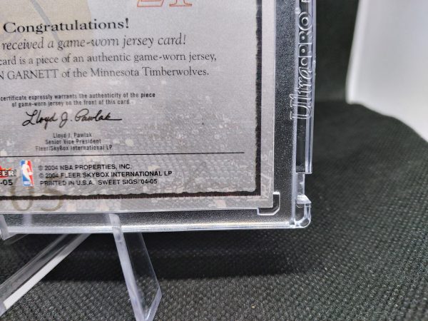 2004-2005 Fleer Sweet Sigs Stitches Kevin Garnett #SST-KG - Image 16