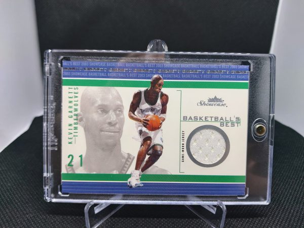 2003-2004 Fleer Showcase Basketballs Best Kevin Garnett #BB-KG - Image 3