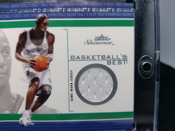2003-2004 Fleer Showcase Basketballs Best Kevin Garnett #BB-KG - Image 8