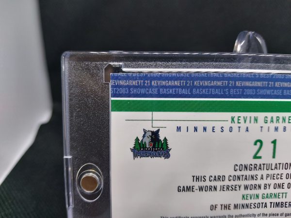 2003-2004 Fleer Showcase Basketballs Best Kevin Garnett #BB-KG - Image 10