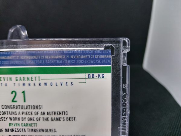 2003-2004 Fleer Showcase Basketballs Best Kevin Garnett #BB-KG - Image 11