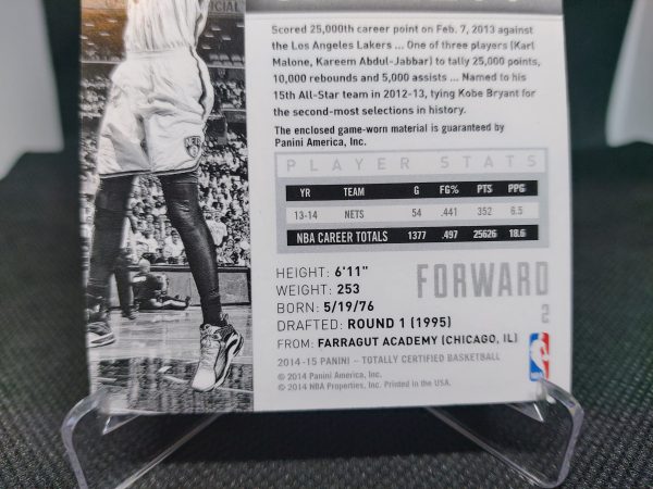 2014-2015 Panini Totally Certified Red Kevin Garnett #49 205/249 - Image 8