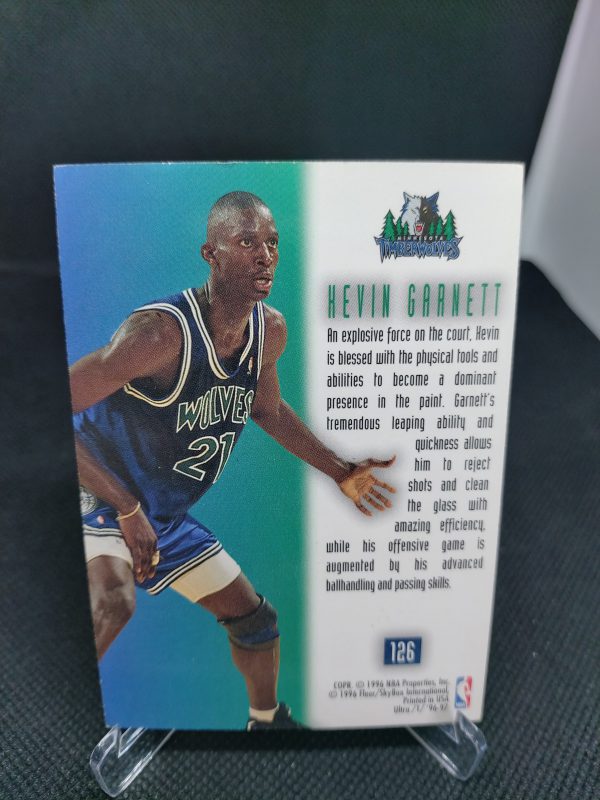 1996-1997 Fleer Ultra On The Bloch Kevin Garnett #126 - Image 7