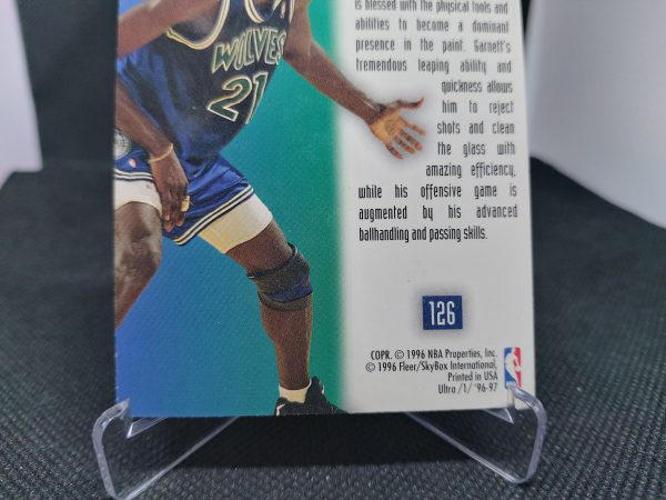 1996-1997 Fleer Ultra On The Bloch Kevin Garnett #126 - Image 10