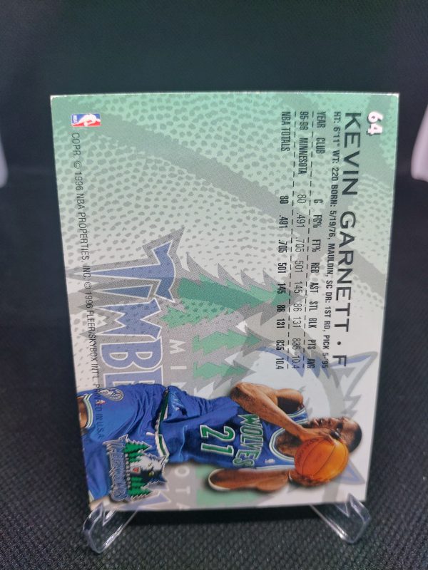 1996-1997 Fleer Kevin Garnett #64 - Image 5