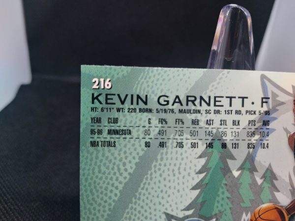 1996-1997 Fleer Kevin Garnett #216 - Image 7