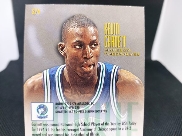 1995-1996 Fleer Ultra Rookie Kevin Garnett #274 - Image 8