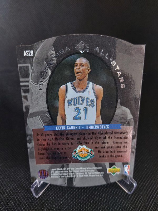 1995-1996 Upper Deck SP All-Star Die Cut Kevin Garnett #AS28 - Image 7