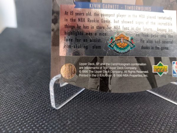 1995-1996 Upper Deck SP All-Star Die Cut Kevin Garnett #AS28 - Image 13
