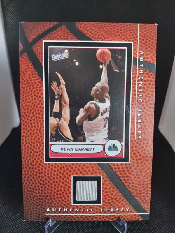 2004-2005 Topps Bazooka 4x6 Authentic Jersery Kevin Garnett
