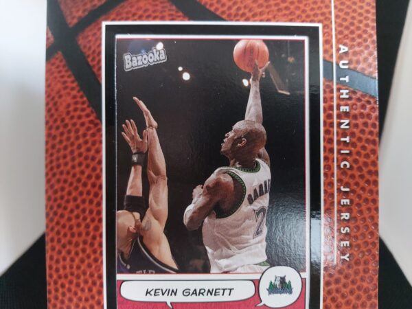 2004-2005 Topps Bazooka 4x6 Authentic Jersery Kevin Garnett - Image 4